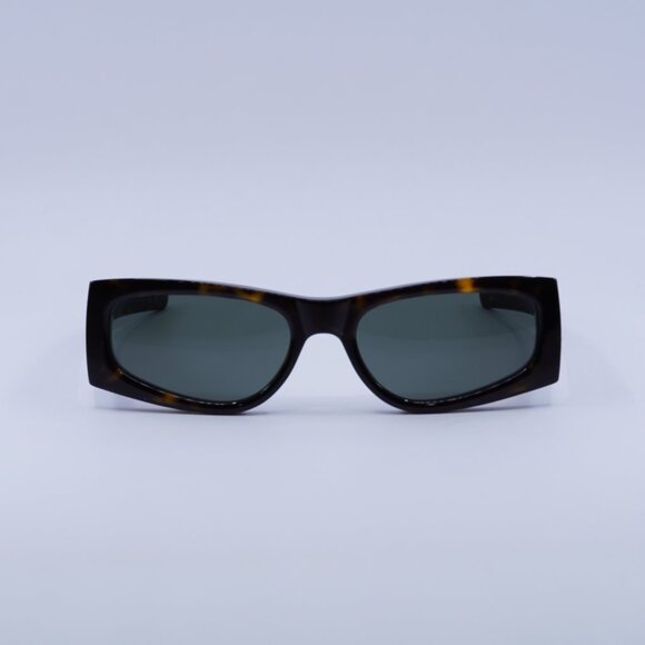 Saint Laurent SLM140 003 Sunglasses Havana Rectangle Frame, Grey Lenses main image 8